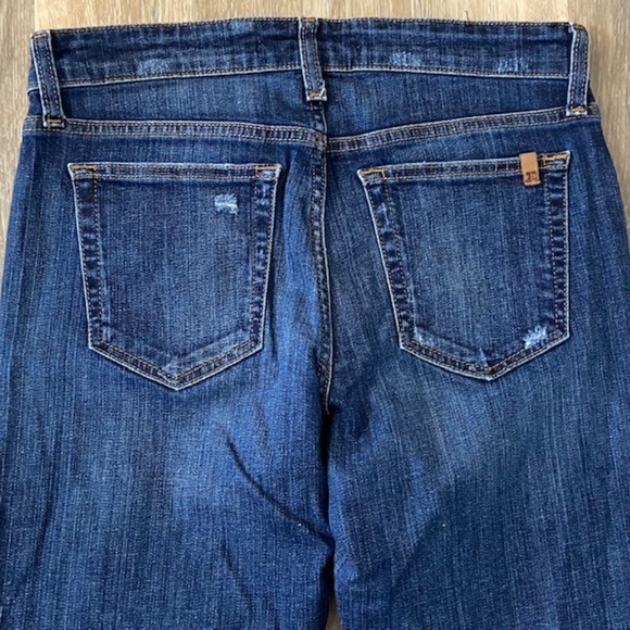 JOE'S JEANS Distressed Slim Crop Dark Wash Sz 26 - Picture 6 of 8